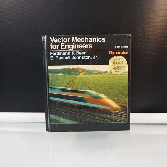 Vector Mechanics for Engineers: Dynamics 5th Ed. Beer Johnston W/Disk 1988 HC - Picture 1 of 12